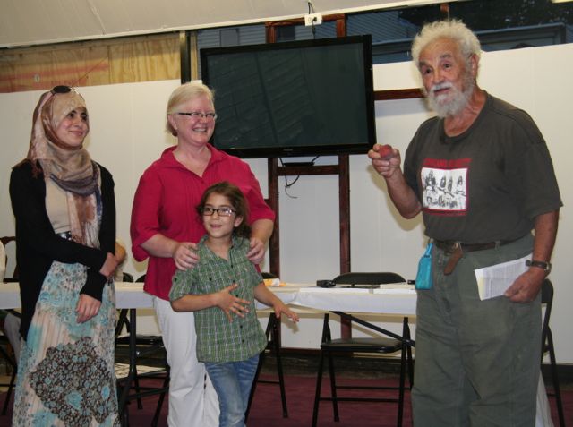 Left to right: Alaa Muhiddin, Cathy Callan, Dilnia Muhiddin, Michael Rice